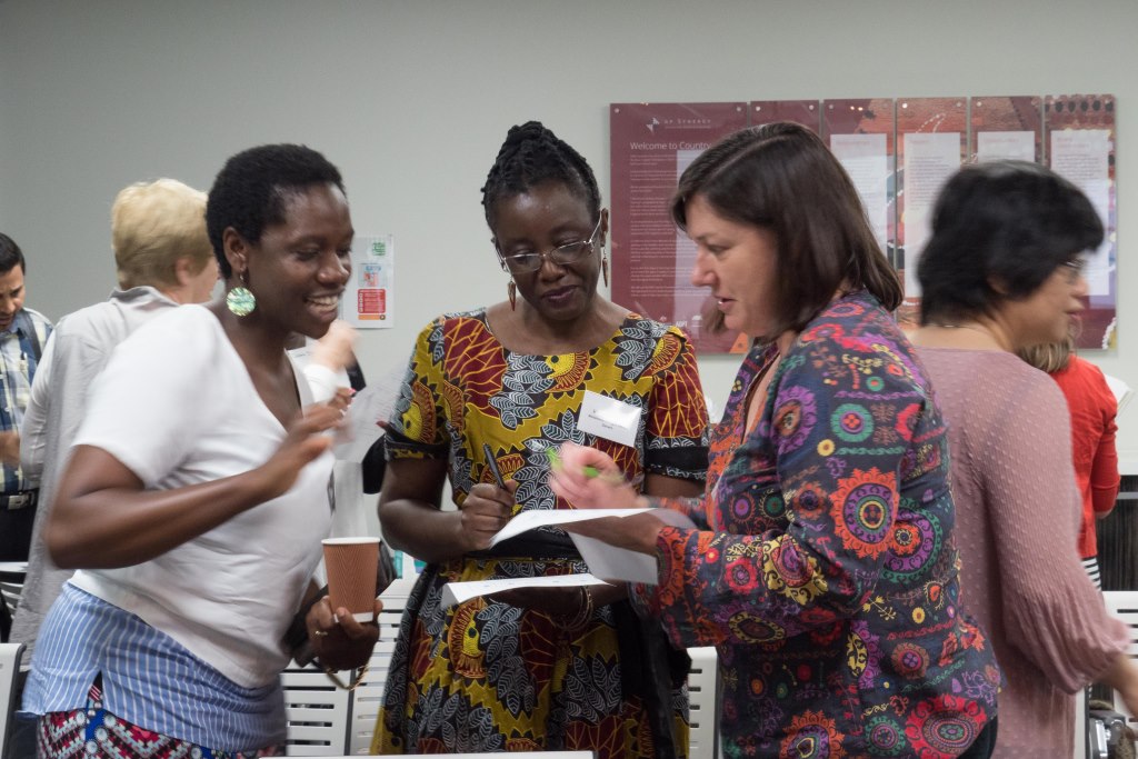 Delegates Nyari Garakashe (NSW) , Irene Simonda (NT) and Jenn McCleod (NSW)