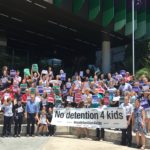 Nurses and doctors from Queensland Children Hospital take a stand against the detention of refugee and asylum seeker children.
