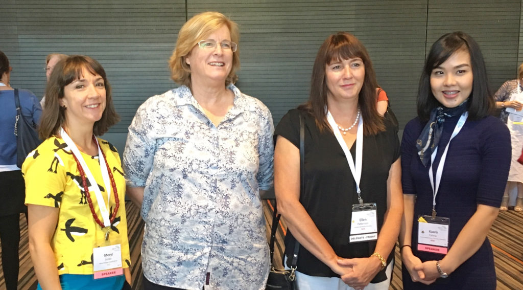 APNA conference prize winners L-R: Meryl Jones (Nurse of the Year), Sue McKinnes (Nurse of the Year Finalist), Ellen Patterson (Recently Graduated Nurse of the Year Finalist), Kaara Ray Carma (Recently Graduate Nurse of the Year).